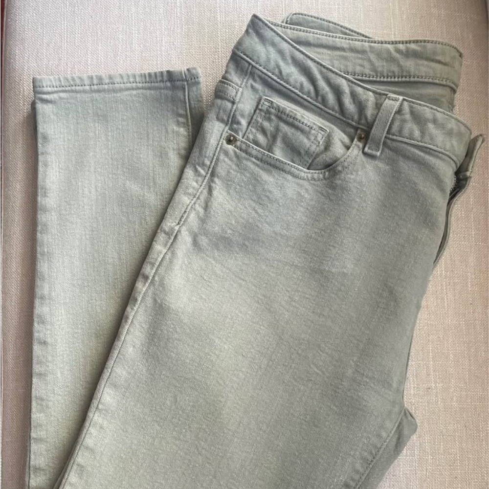 Light Sage Green Skinny Jeans by Michael Kors